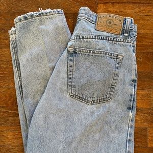 Vintage 90s Gap Reverse Fit Mom Jeans 10 Womens Ankle High Waist Light Wash USA